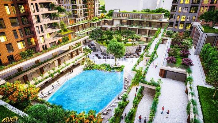 Flats Close to the Tram and a Mall in Bahcelievler Istanbul