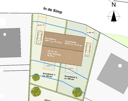 Lageplan In de Simp 3 25421 Pinneberg DH bereinigt