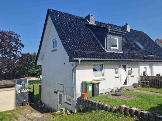 Die Nordwest-Ansicht der Immobilie