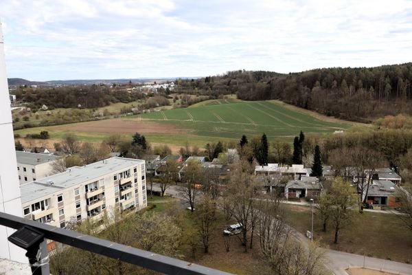 Aussicht vom Balkon
