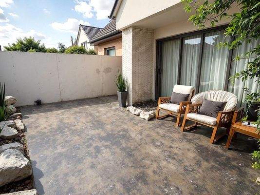 KI - Terrasse vor der Küche