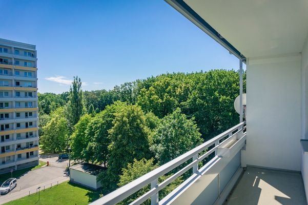 Ausblick Balkon