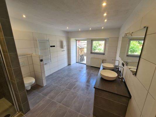 Blick Bad Galeriewohnung Ebene 1