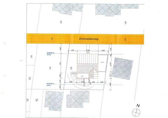 Lageplan/ genehmigte Bauvoranfrage