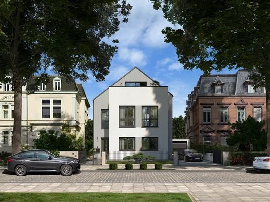 Townhouse Sattel Eingang Villenviertel sonnig  1 