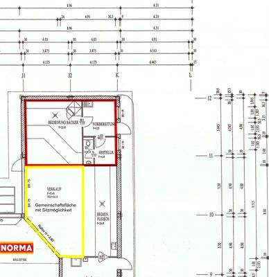 Backshop Grundrissplan