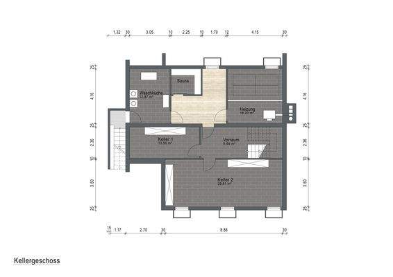Grundriss Keller