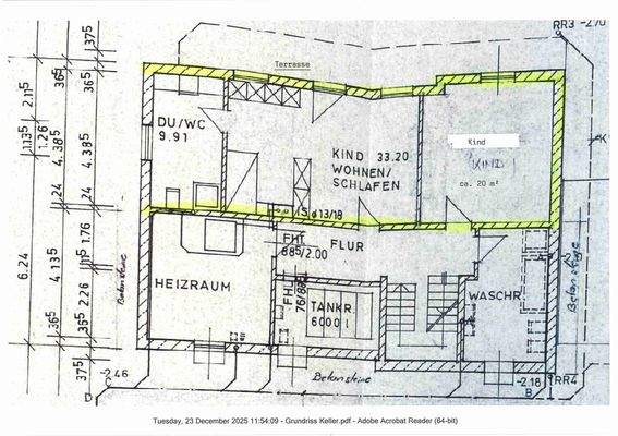 Grundriss Untergeschoss