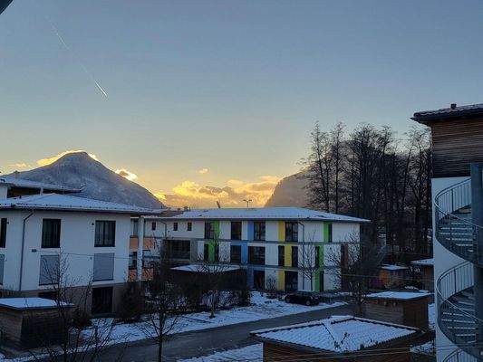 Sonnenaufgang vom Balkon