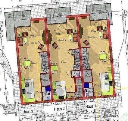 Erdgeschoss Süd mit NW-Balkon