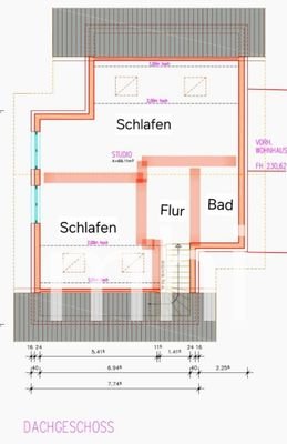 Grundriss Dachgeschoss