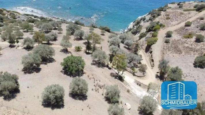 Kreta, Agios Pavlos: Erstaunliches Grundstück mit Baugenehmigung in Prassonissi zu verkaufen