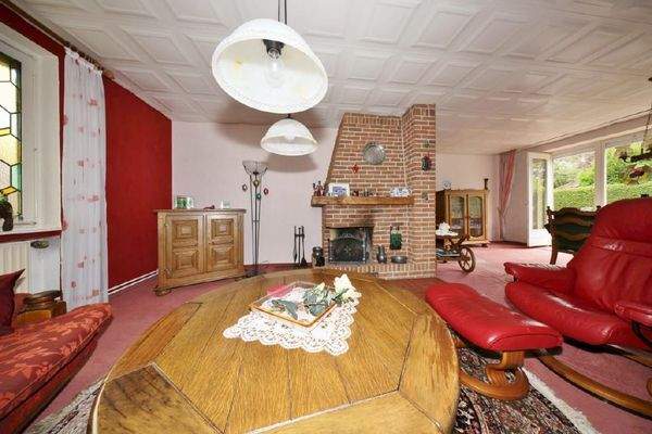 Wohnbereich mit Kaminofen