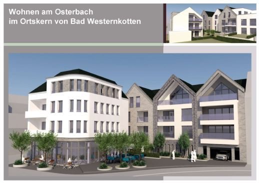Wohnen am Osterbach im Ortskern von Bad Westernkotten ERSTBEZUG  3-Zimmer zzgl.  groÃer Koch- und E