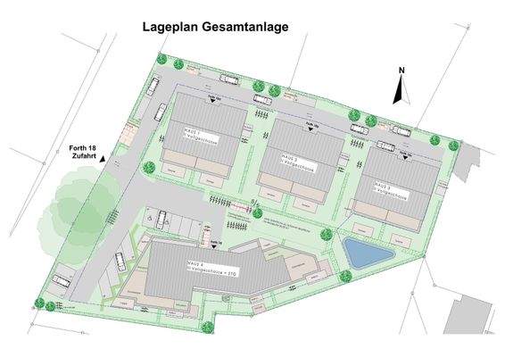 Lageplan der Gesamtanlage