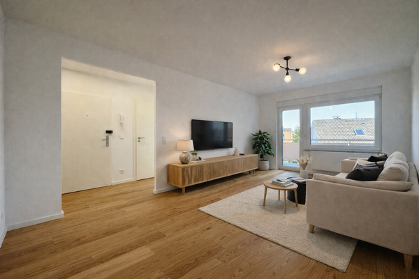 KI generierte Visualisierung Wohnzimmer