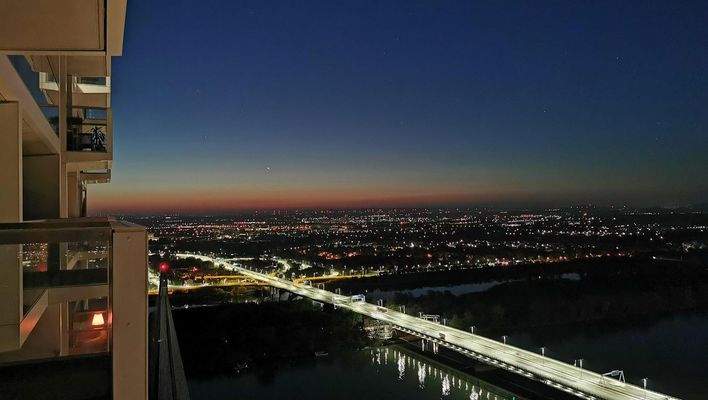 sogar die Sterne sind sichtbar