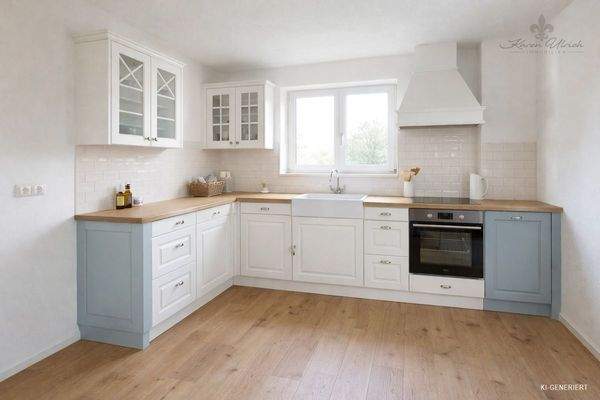 Küche weiß - KI-Foto