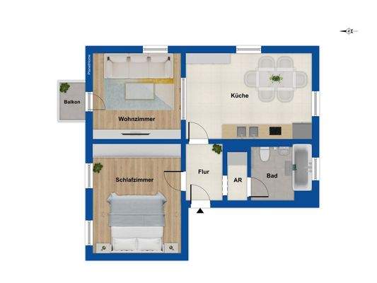 Grundriss - 1. Obergeschoss