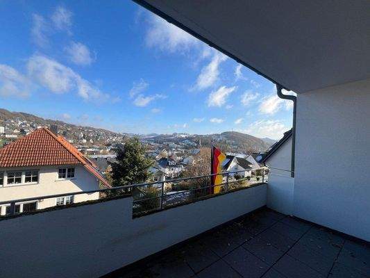 Ausblick von dem Balkon