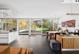 Blick vom Flur in Richtung Garten