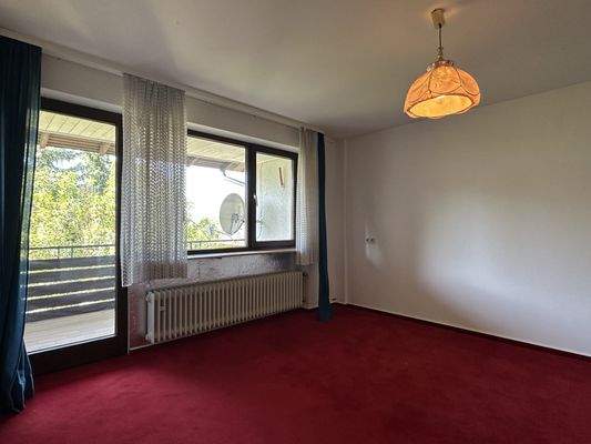 Schlafzimmer mit Balkon