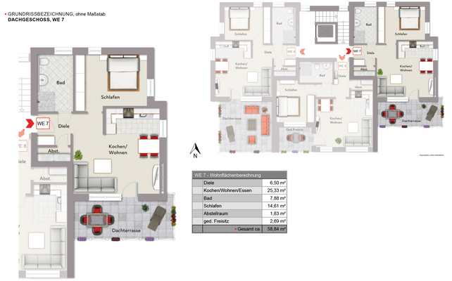 Grundriss WE 7