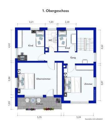 Grundriss Obergeschoss