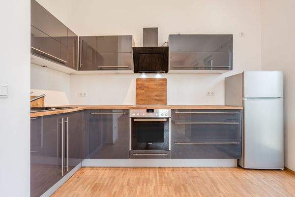 Hochglanz Einbauküche