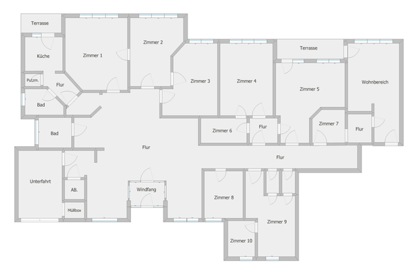 gezeichneter Grundriss