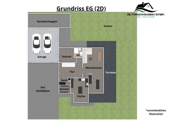 Grundriss EG 2D