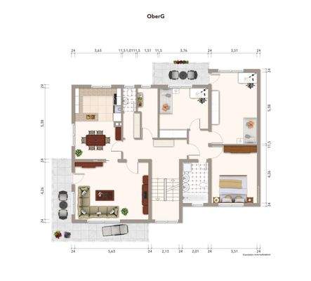 Grundriss Obergeschoss