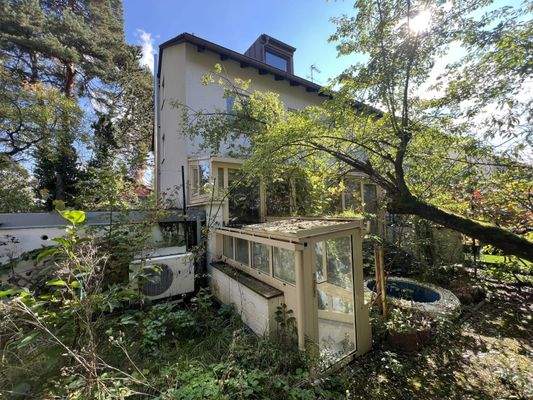 Blick zum Wintergarten