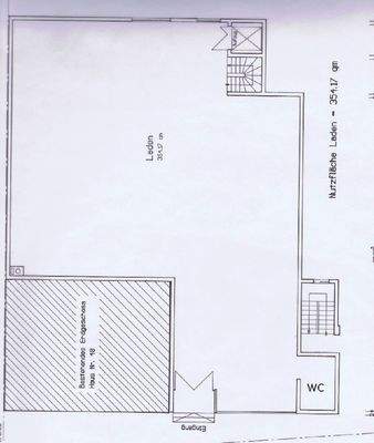 Grundriss Ladenlokal