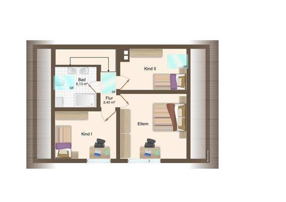 Grundriss Obergeschoss