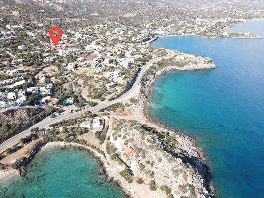 Kreta, Ammoudara: Geräumige, zweistöckige Villa mit Aussicht und Swimmingpool zu verkaufen