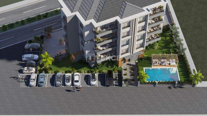 Apartments in a Complex with Pool Near the Beaches in İzmir