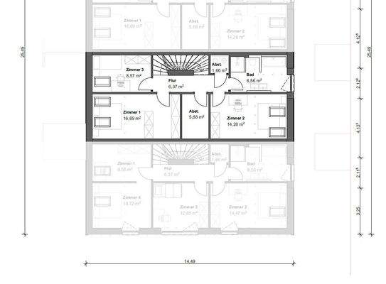 2_261 Aufteilung Dachgeschoss