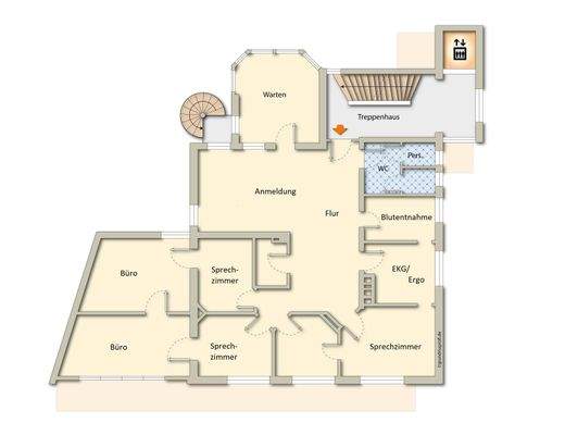 1. Obergeschoss / Praxis