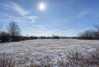 Blick auf das Grundstück