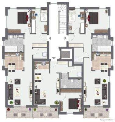 Obergeschoss möbliert