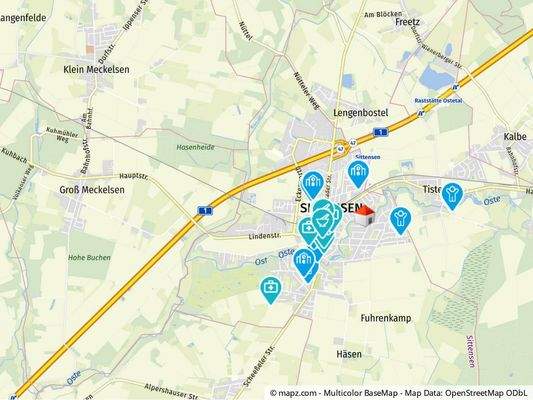 Geolyzer Kartenausschnitt