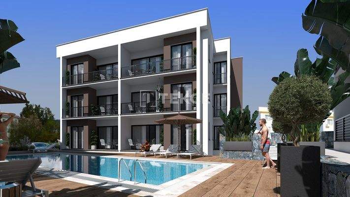 2-Bedroom Apartments for Sale in a Complex with a Pool in Girne