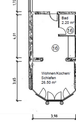 Grundriss Whg. 16