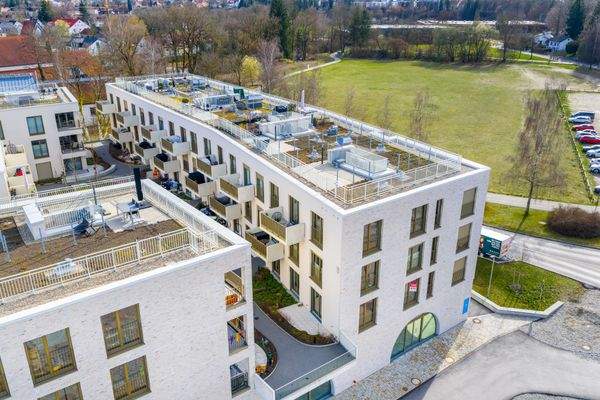 Blick auf die Dachterrasse