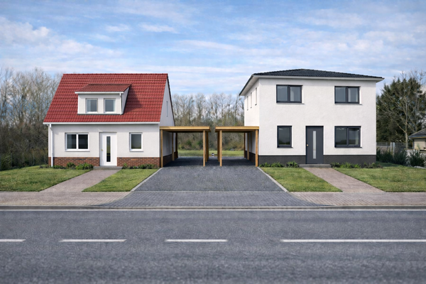 Mögliche Bebauung mit 2 Einfamilienhäusern