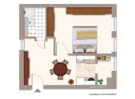 Grundrissplan oberer Bereich