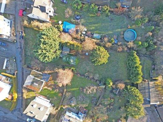 Luftbild mit Straße