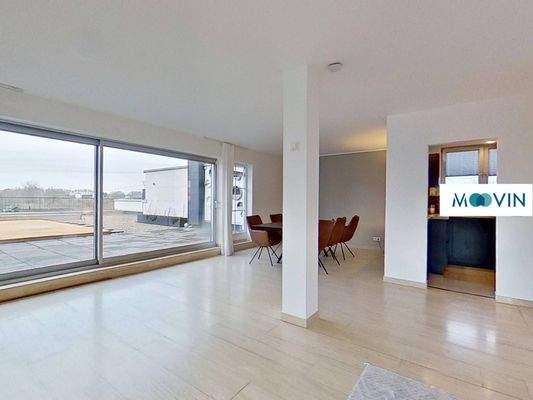 Ansicht IV: Wohn- und Esszimmer