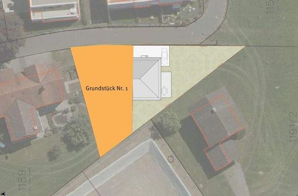 Lageplan Doppelhauskonzept